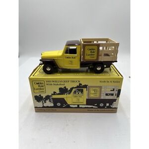 Golden Rule Lumber 1953 Willys Jeep Truck 1:25 Coin Bank Key Box SpecCast